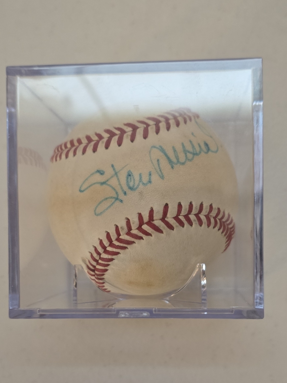 Stan Musial Autographed Baseball Spalding BAS Beckett COA Certified with Case